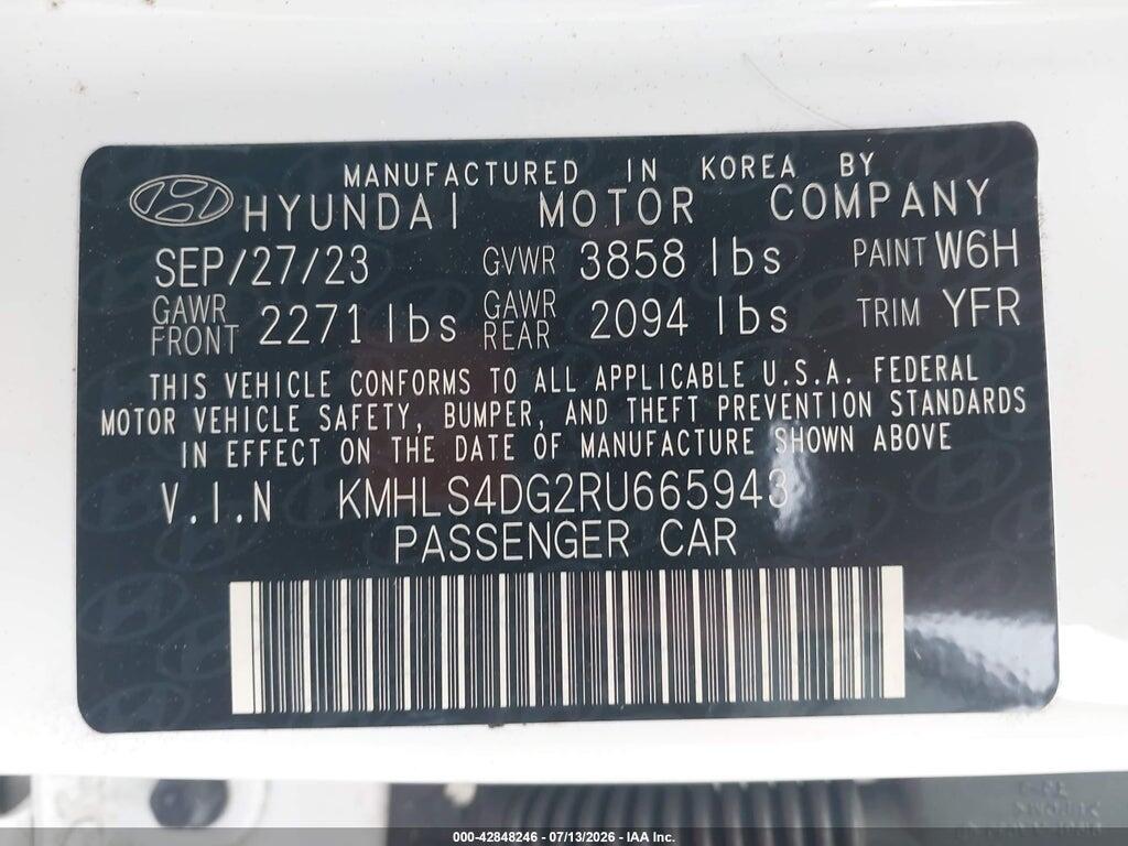 KMHLS4DG2RU665943 2024 HYUNDAI ELANTRA photo no. 9