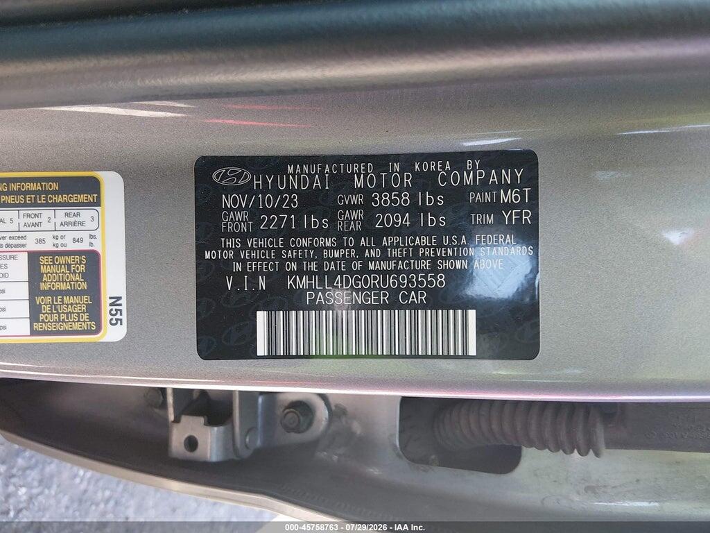 KMHLL4DG0RU693558 2024 HYUNDAI ELANTRA photo no. 9