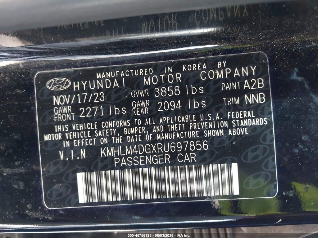 KMHLM4DGXRU697856 2024 HYUNDAI ELANTRA photo no. 9