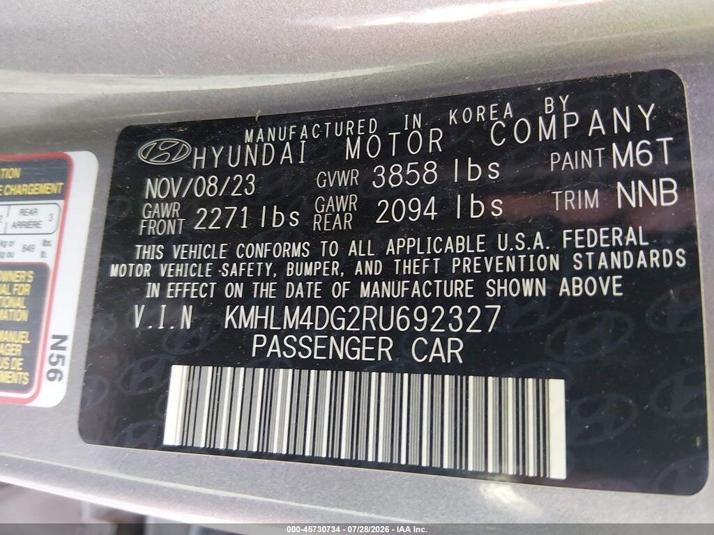 KMHLM4DG2RU692327 2024 HYUNDAI ELANTRA photo no. 9