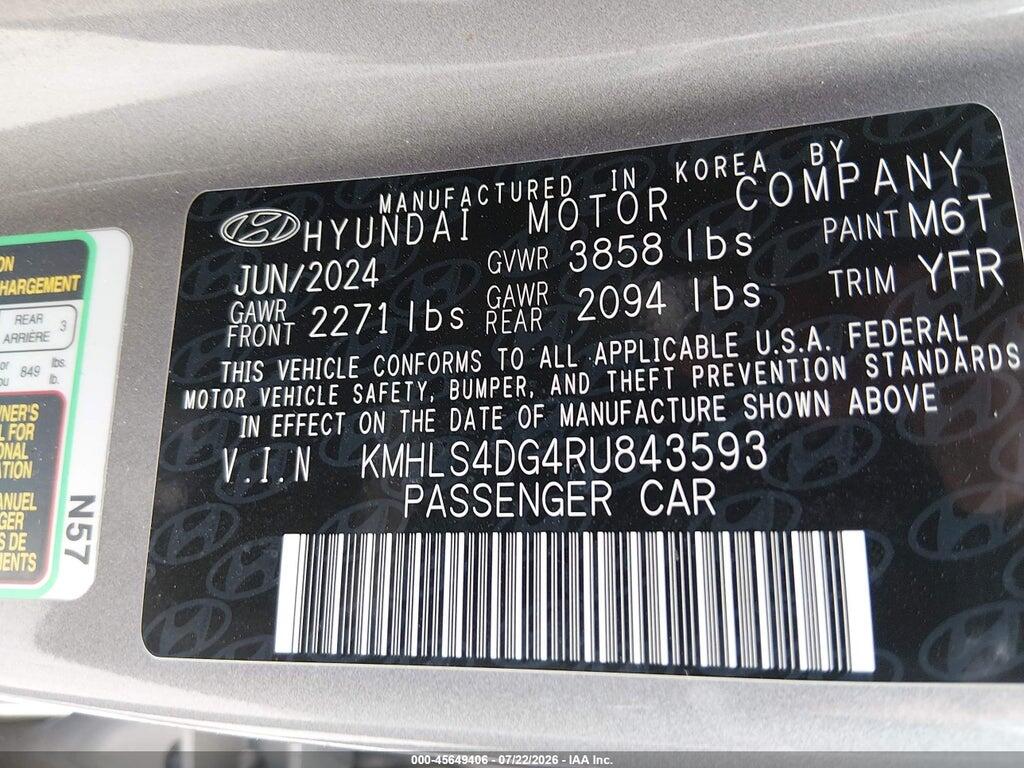 KMHLS4DG4RU843593 2024 HYUNDAI ELANTRA photo no. 9