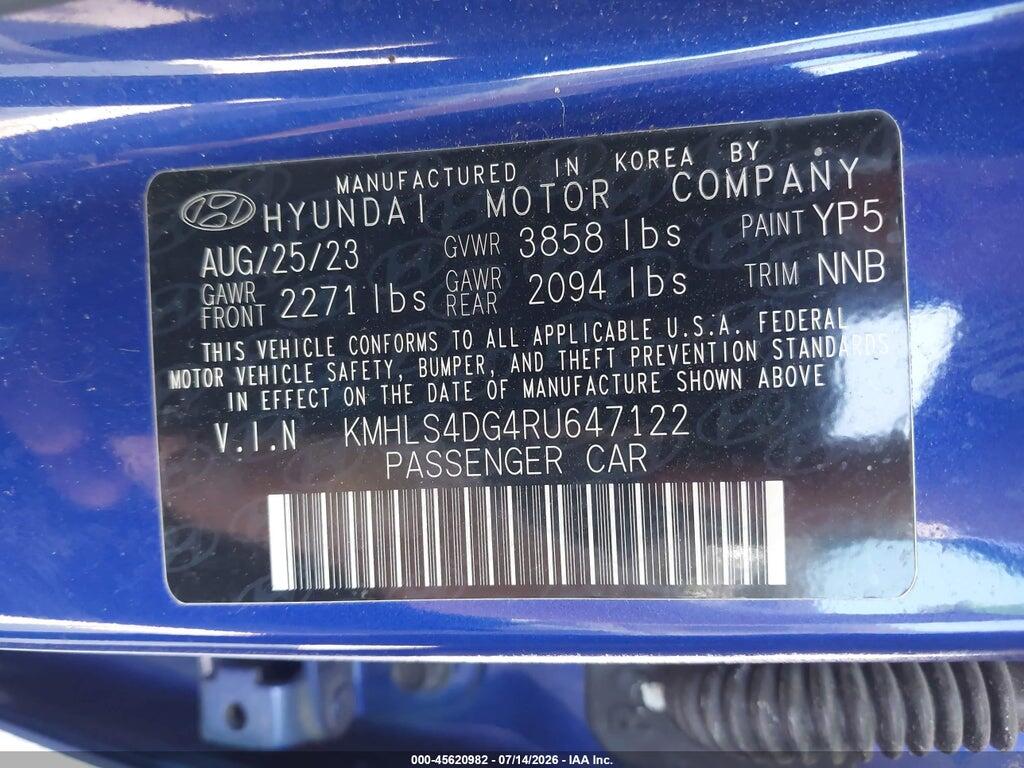 KMHLS4DG4RU647122 2024 HYUNDAI ELANTRA photo no. 9