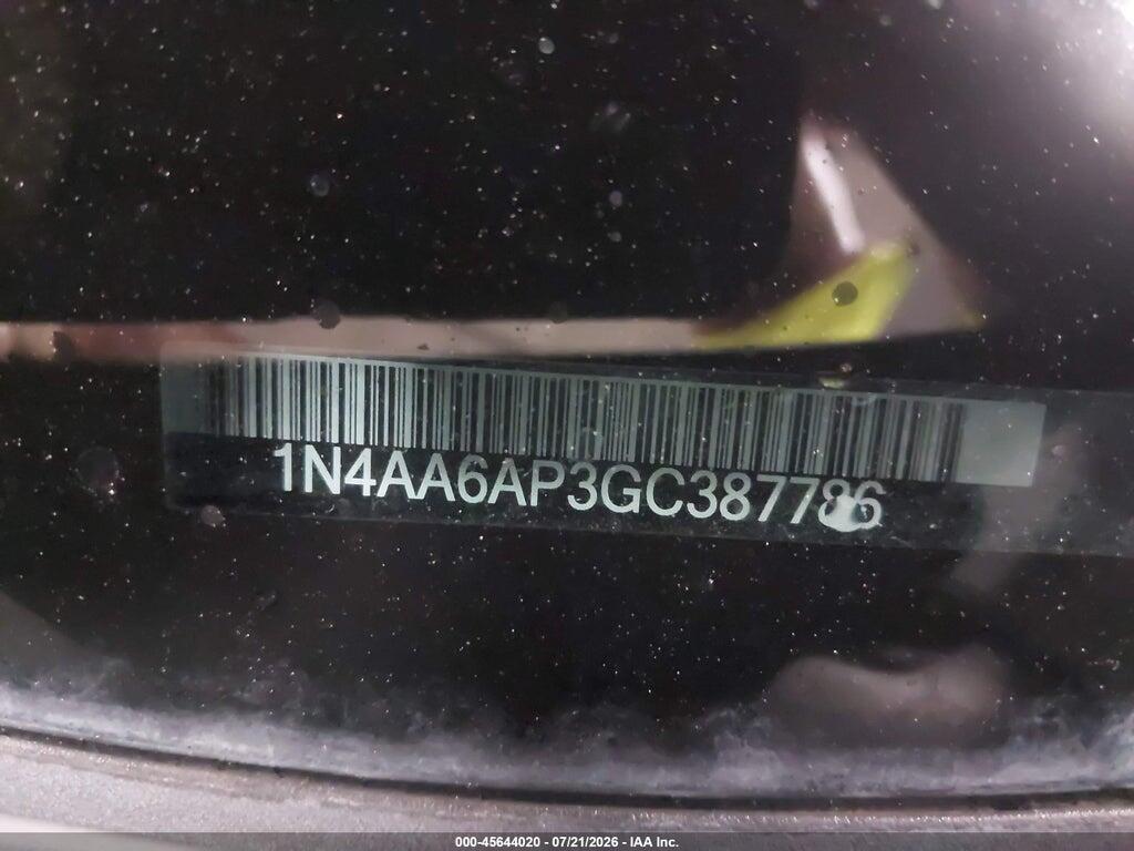 1N4AA6AP3GC387786 2016 NISSAN MAXIMA photo no. 9