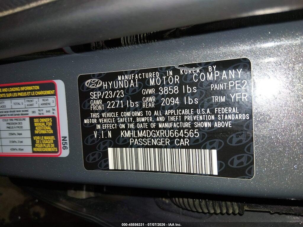 KMHLM4DGXRU664565 2024 HYUNDAI ELANTRA photo no. 9