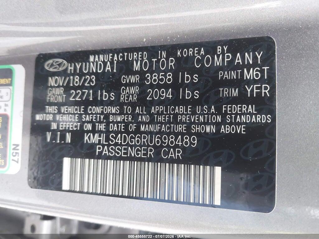 KMHLS4DG6RU698489 2024 HYUNDAI ELANTRA photo no. 9