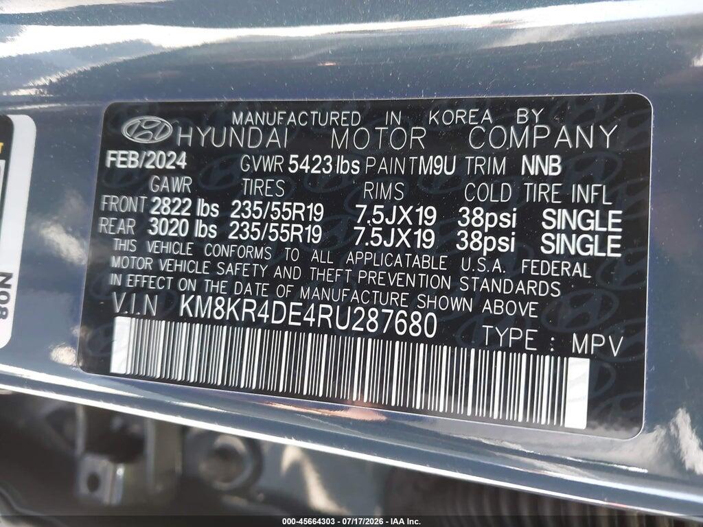 KM8KR4DE4RU287680 2024 HYUNDAI IONIQ 5 photo no. 9