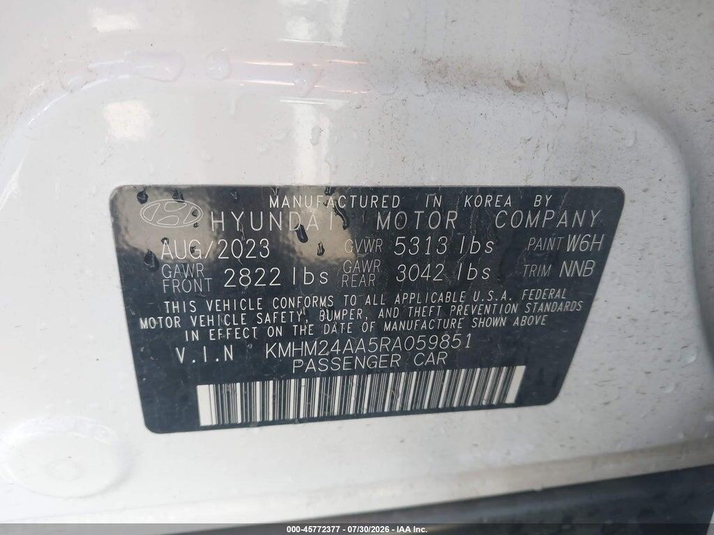 KMHM24AA5RA059851 2024 HYUNDAI IONIQ 6 photo no. 9