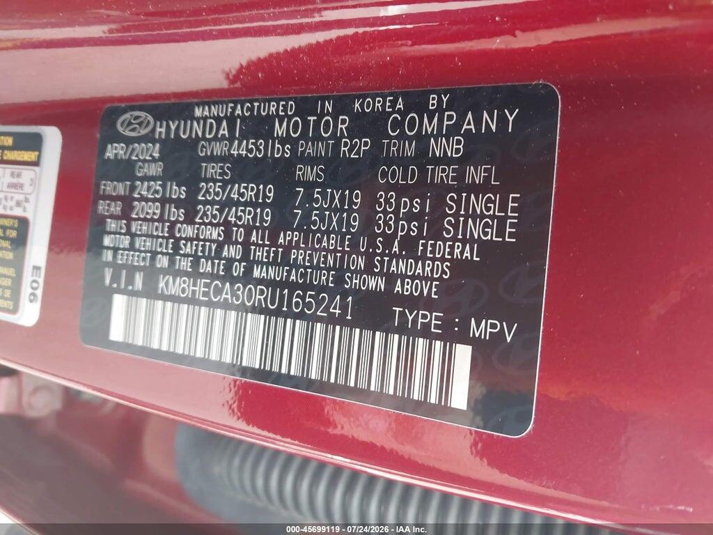 KM8HECA30RU165241 2024 HYUNDAI KONA photo no. 9