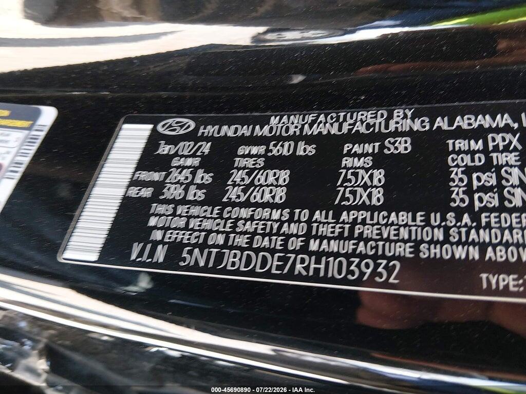 5NTJBDDE7RH103932 2024 HYUNDAI SANTA CRUZ photo no. 9