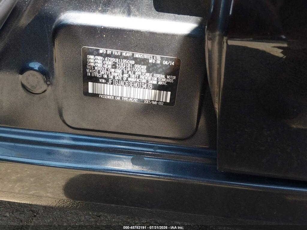 JF1GJAC63EH019478 2014 SUBARU IMPREZA photo no. 9