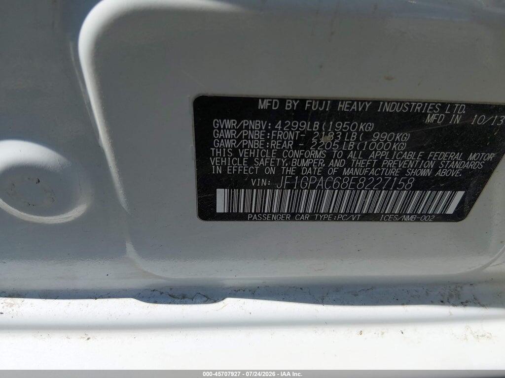 JF1GPAC68E8227158 2014 SUBARU IMPREZA photo no. 9