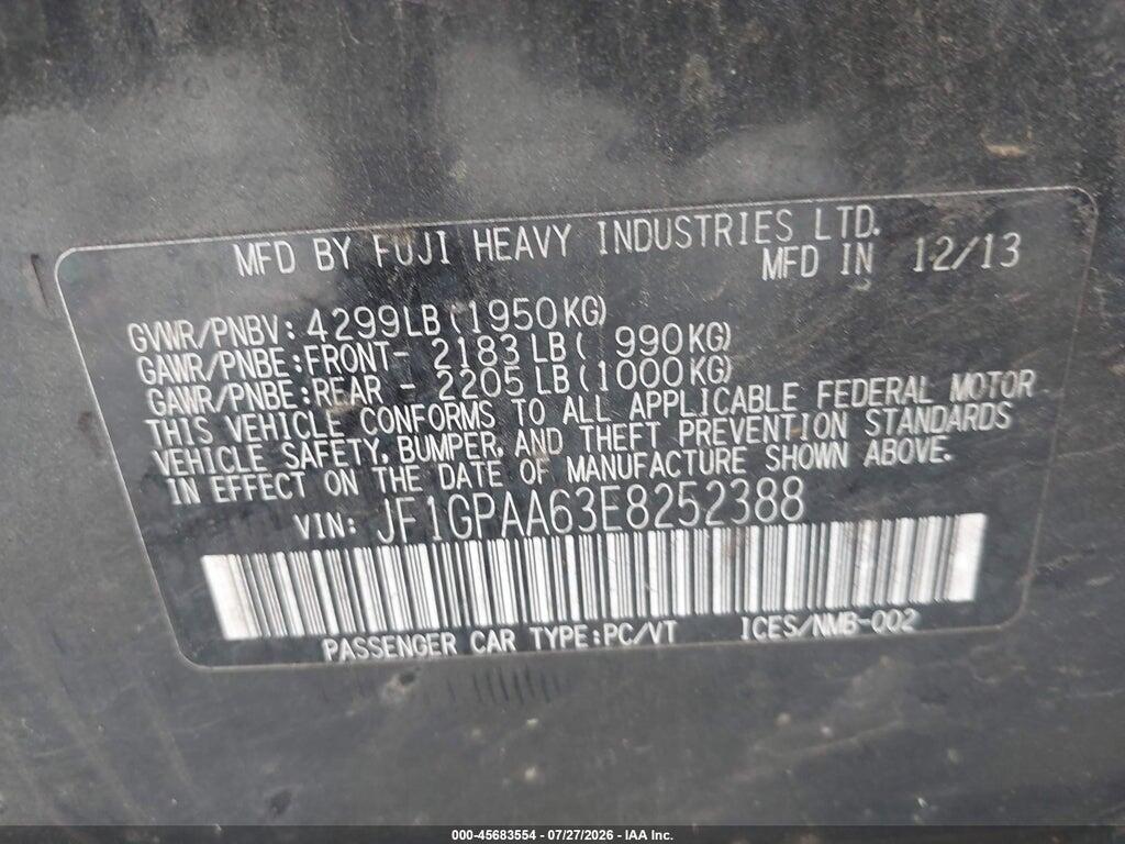 JF1GPAA63E8252388 2014 SUBARU IMPREZA photo no. 9