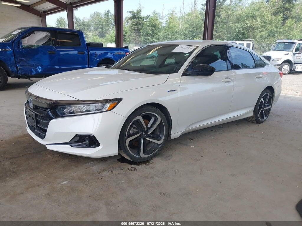 1HGCV3F26NA016862 2022 HONDA ACCORD HYBRID photo no. 2