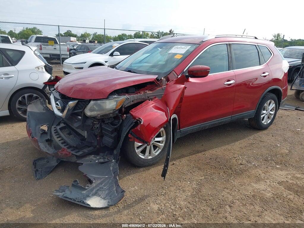 KNMAT2MT0GP651013 2016 NISSAN ROGUE photo no. 2
