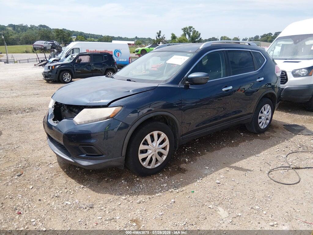 KNMAT2MT7GP646052 2016 NISSAN ROGUE photo no. 2