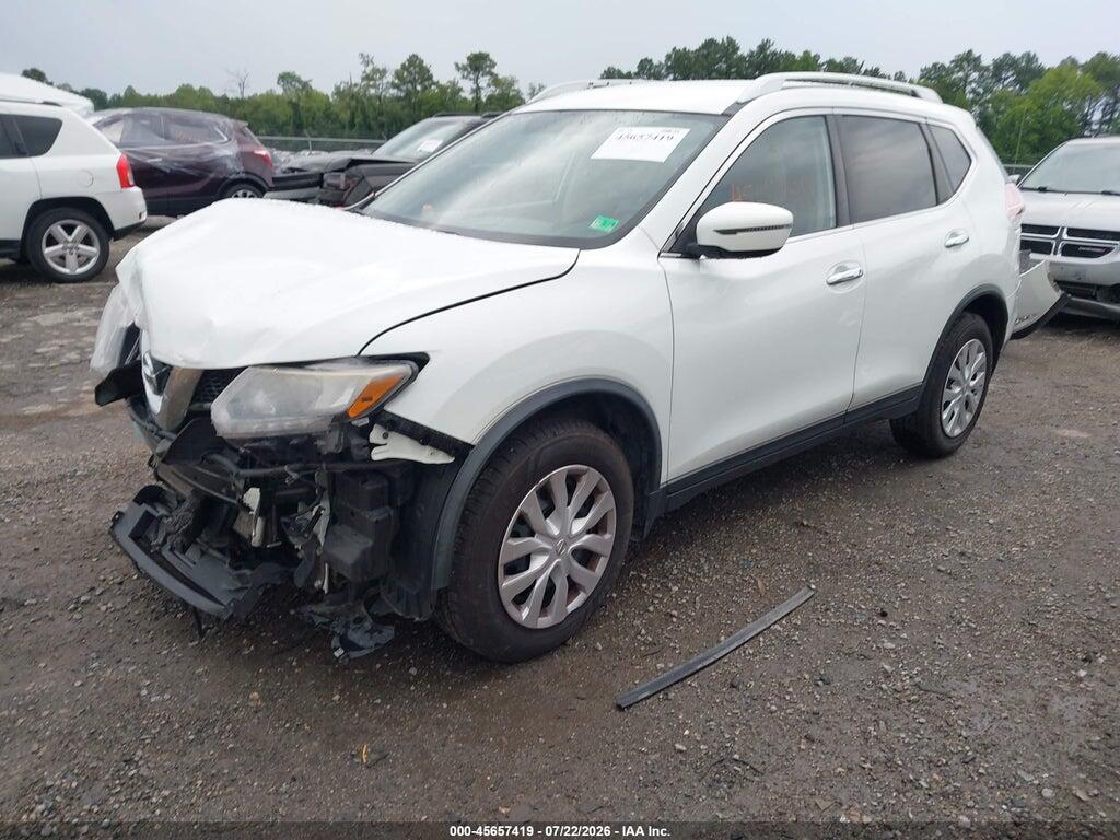 KNMAT2MV4GP594252 2016 NISSAN ROGUE photo no. 2