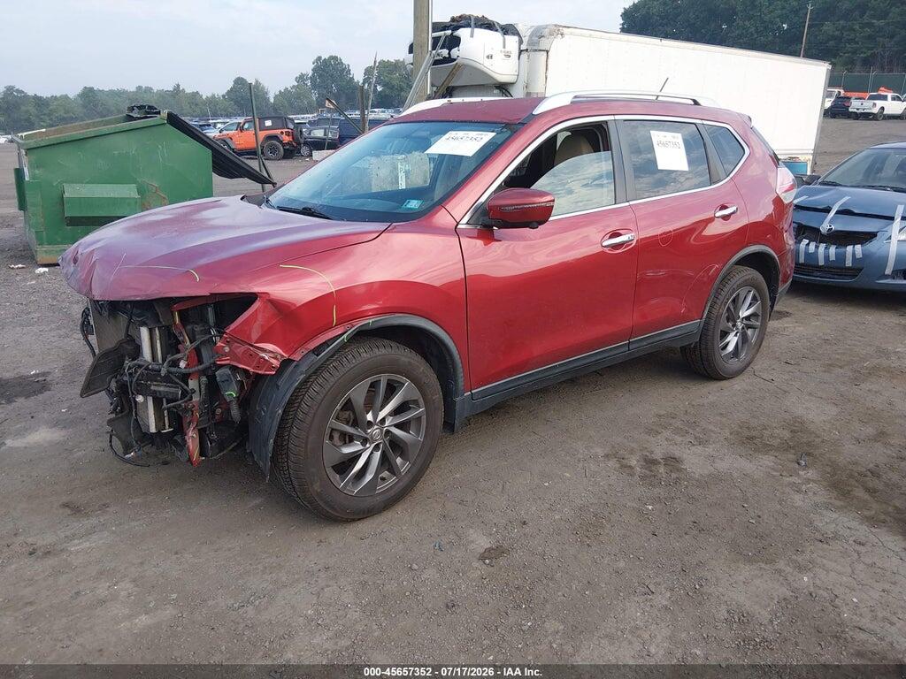 KNMAT2MV9GP685050 2016 NISSAN ROGUE photo no. 2