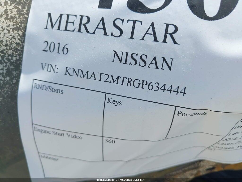 KNMAT2MT8GP634444 2016 NISSAN ROGUE photo no. 9