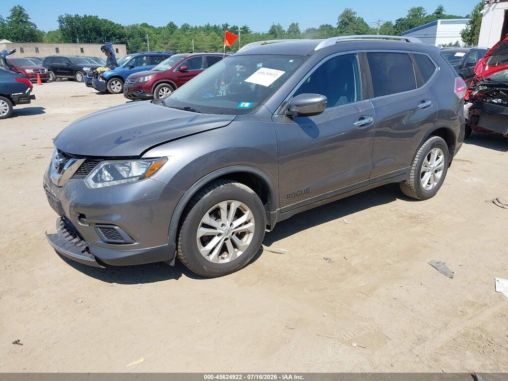 KNMAT2MV0GP693201 2016 NISSAN ROGUE photo no. 2