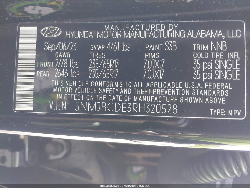 5NMJBCDE3RH320528 2024 HYUNDAI TUCSON photo no. 9