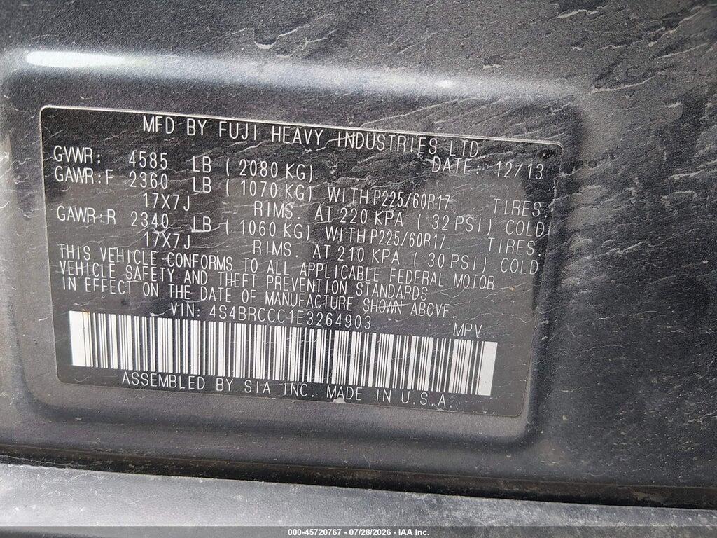 4S4BRCCC1E3264903 2014 SUBARU OUTBACK photo no. 9