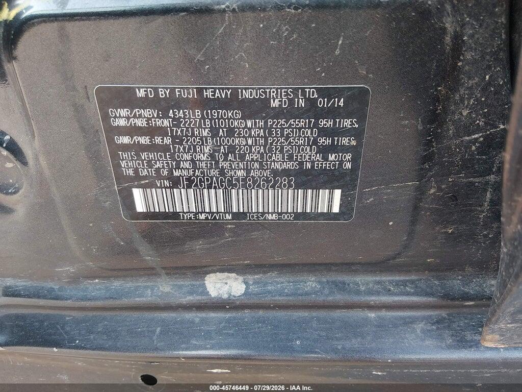 JF2GPAGC5E8262283 2014 SUBARU XV CROSSTREK photo no. 9