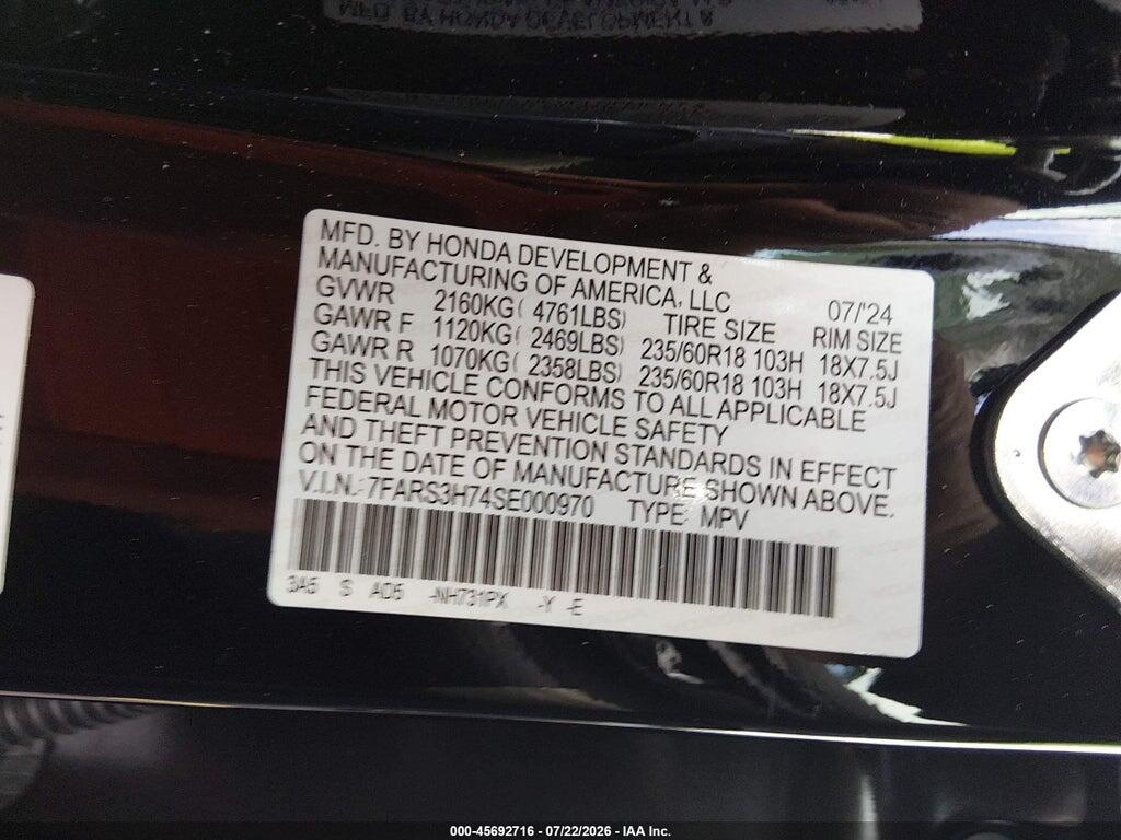 7FARS3H74SE000970 2025 HONDA CR-V photo no. 9