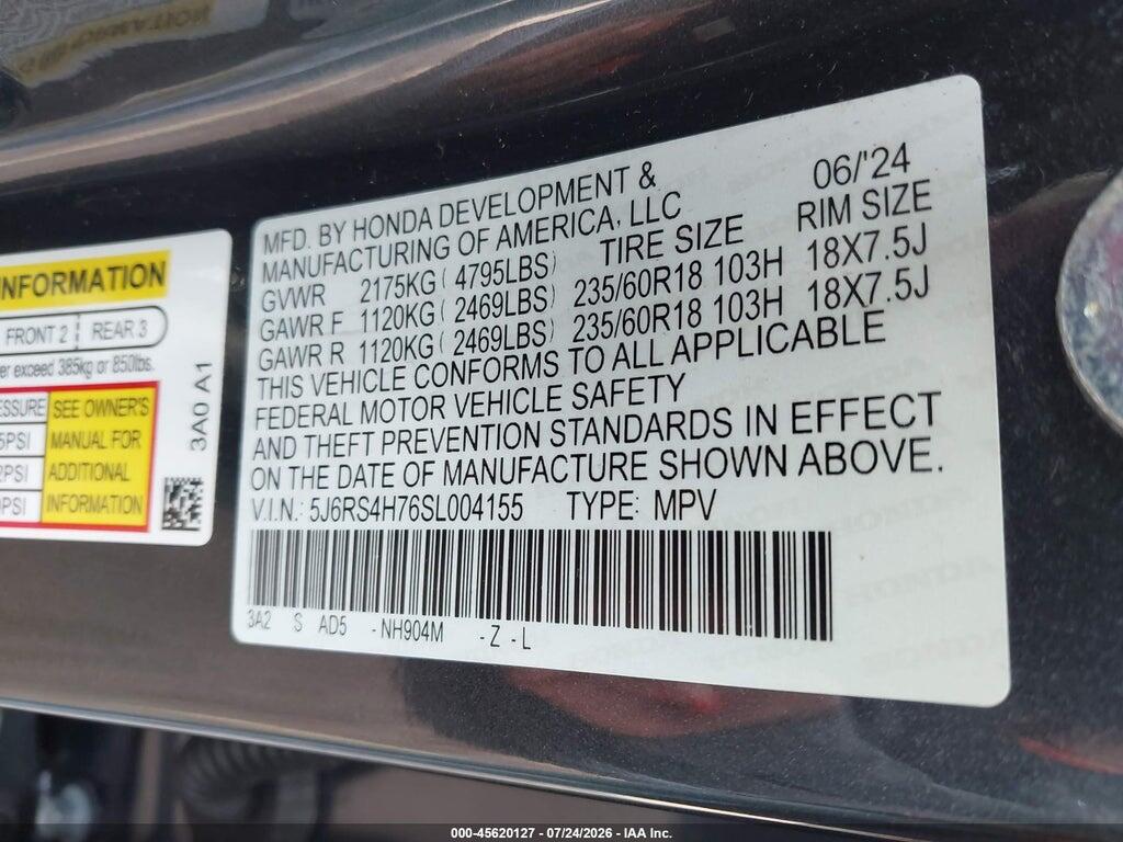 5J6RS4H76SL004155 2025 HONDA CR-V photo no. 9
