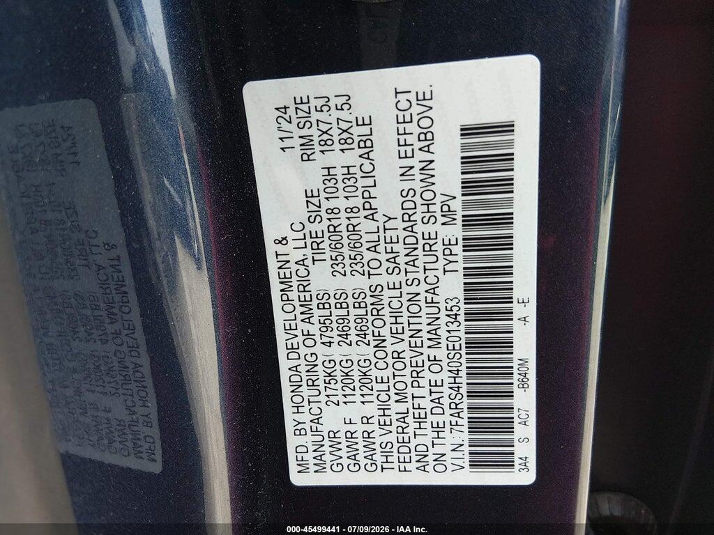 7FARS4H40SE013453 2025 HONDA CR-V photo no. 9