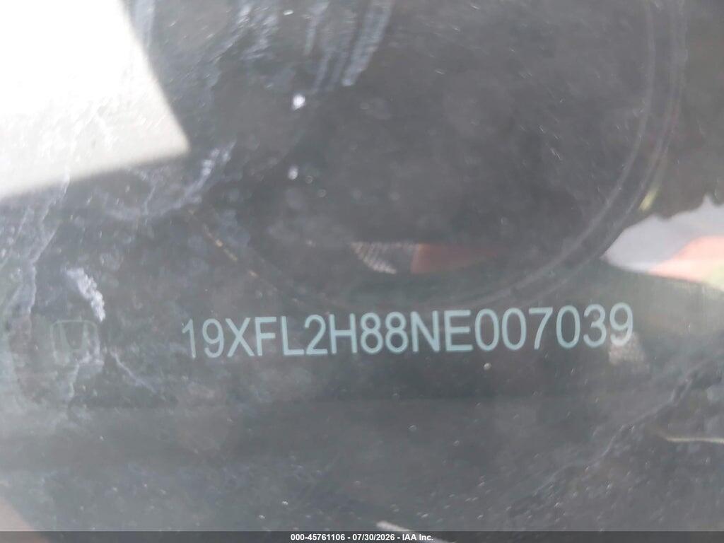 19XFL2H88NE007039 2022 HONDA CIVIC photo no. 9