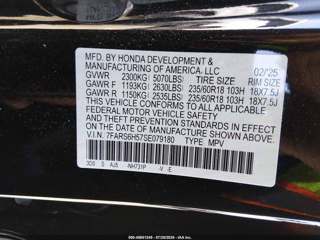 7FARS6H57SE079180 2025 HONDA CR-V HYBRID photo no. 9