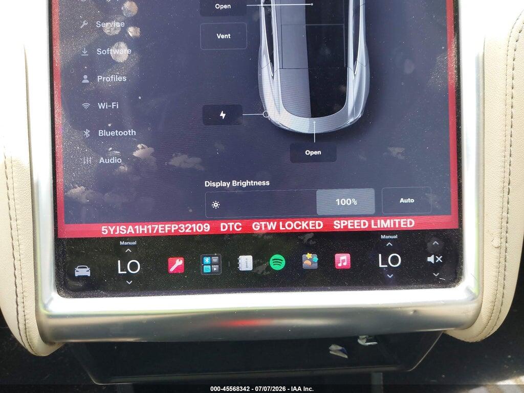5YJSA1H17EFP32109 2014 TESLA MODEL S photo no. 9