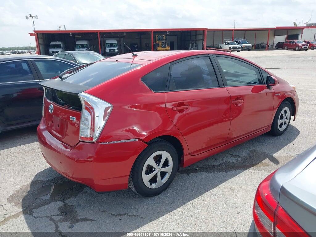 JTDKN3DU2E0374075 2014 TOYOTA PRIUS photo no. 4