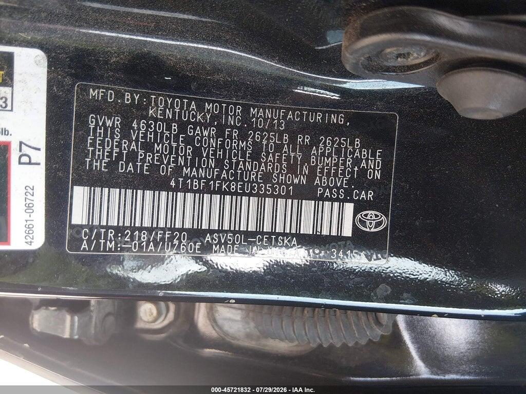 4T1BF1FK8EU335301 2014 TOYOTA CAMRY photo no. 9