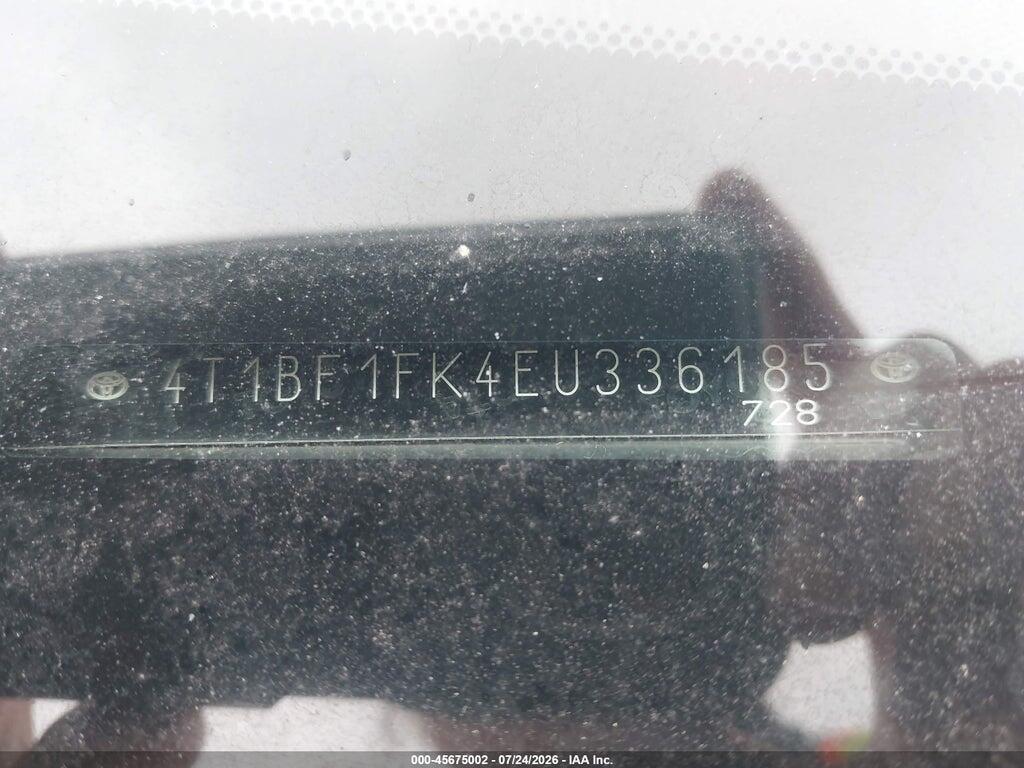 4T1BF1FK4EU336185 2014 TOYOTA CAMRY photo no. 9