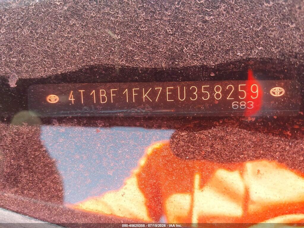 4T1BF1FK7EU358259 2014 TOYOTA CAMRY photo no. 9