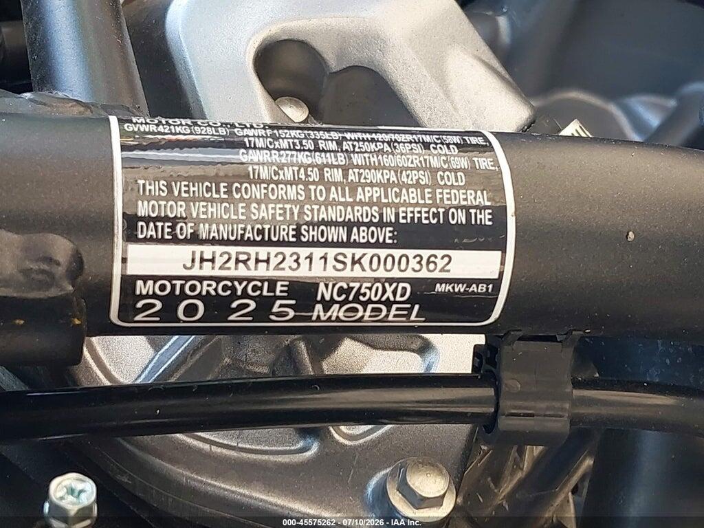JH2RH2311SK000362 2025 HONDA NC750 photo no. 10