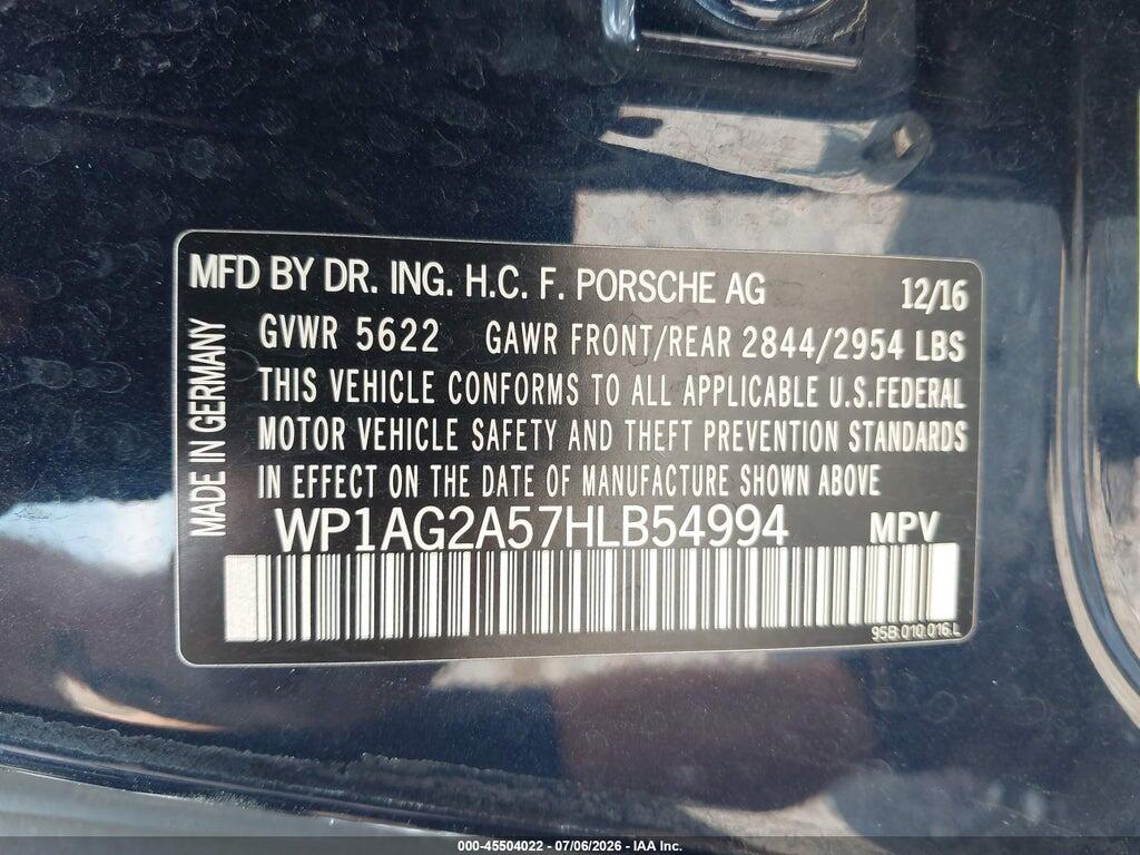 WP1AG2A57HLB54994 2017 PORSCHE MACAN photo no. 9