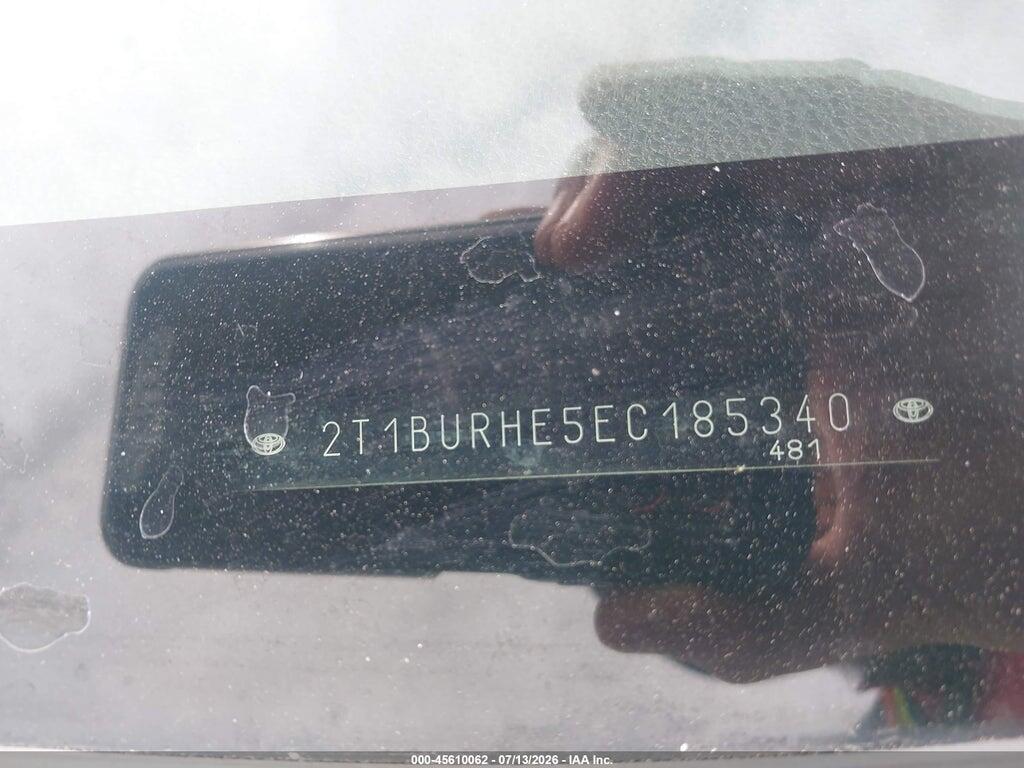 2T1BURHE5EC185340 2014 TOYOTA COROLLA photo no. 9