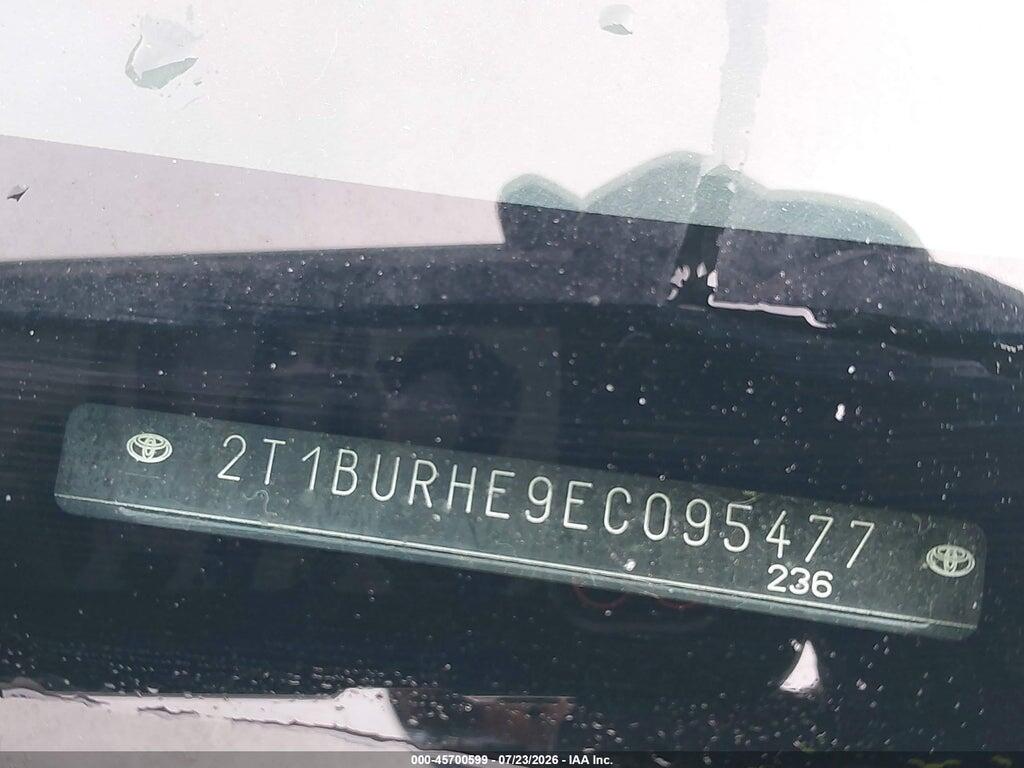 2T1BURHE9EC095477 2014 TOYOTA COROLLA photo no. 9