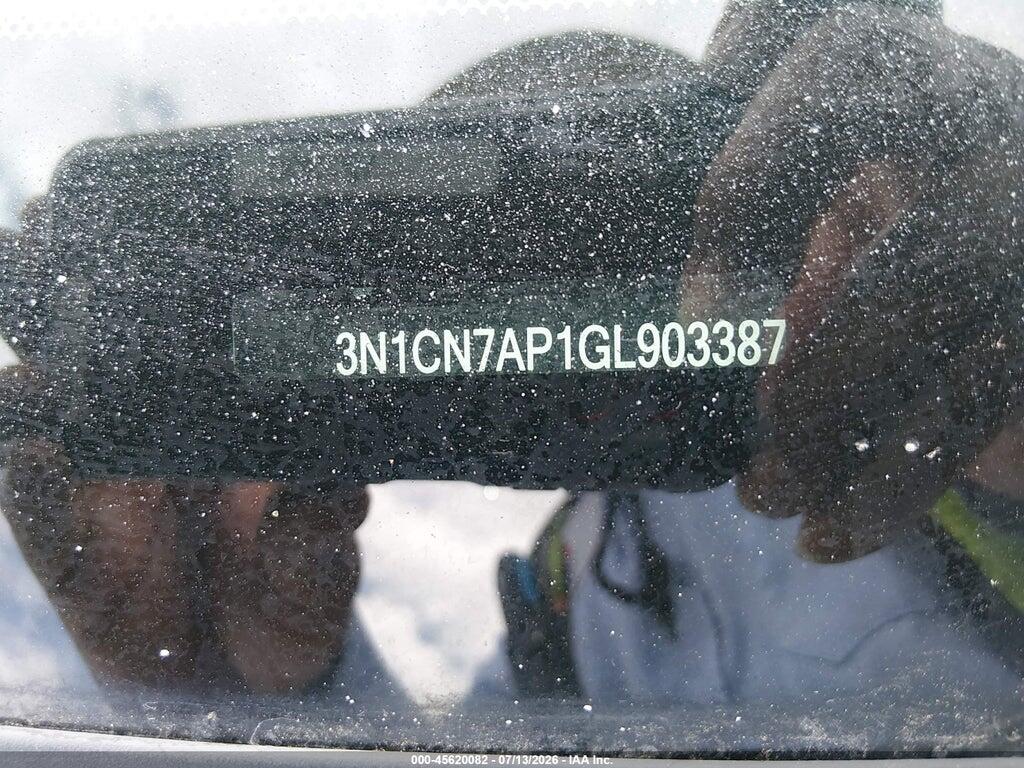 3N1CN7AP1GL903387 2016 NISSAN VERSA photo no. 9
