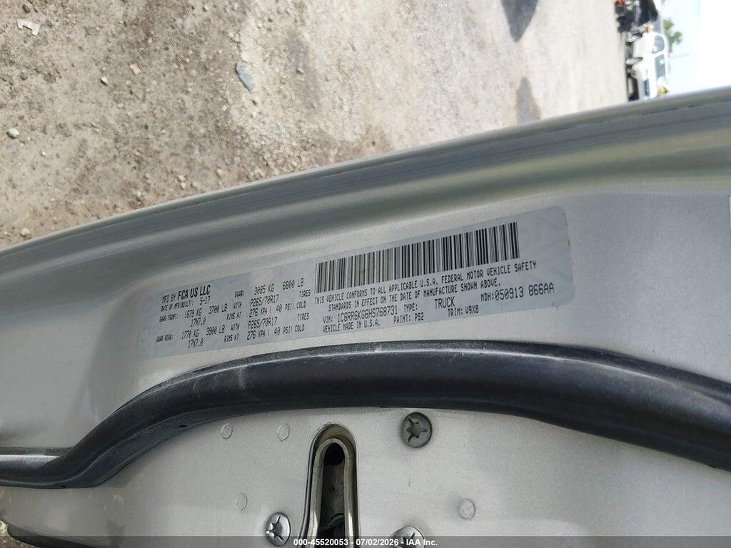 1C6RR6KG6HS768731 2017 RAM 1500 photo no. 9