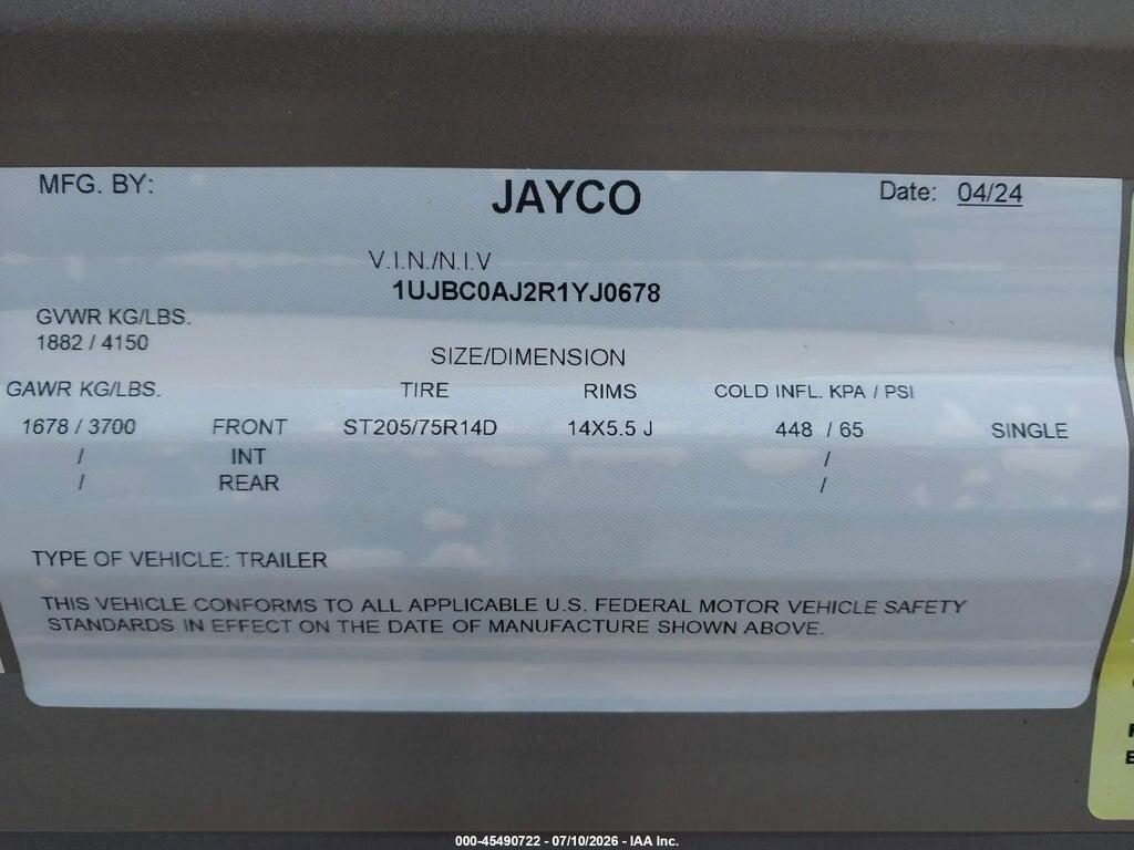 1UJBC0AJ2R1YJ0678 2024 JAYCO JAY FLIGHT photo no. 9