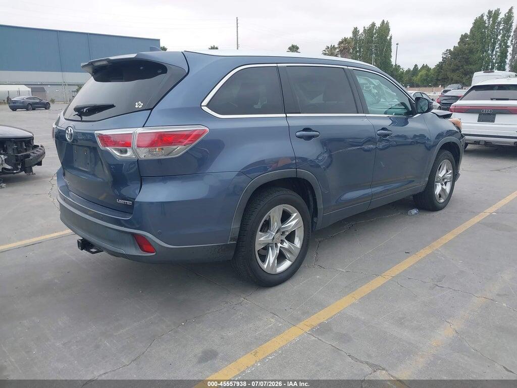 5TDYKRFH8ES011699 2014 TOYOTA HIGHLANDER photo no. 4