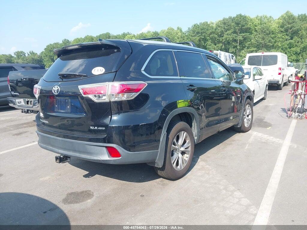 5TDJKRFH3ES058172 2014 TOYOTA HIGHLANDER photo no. 4