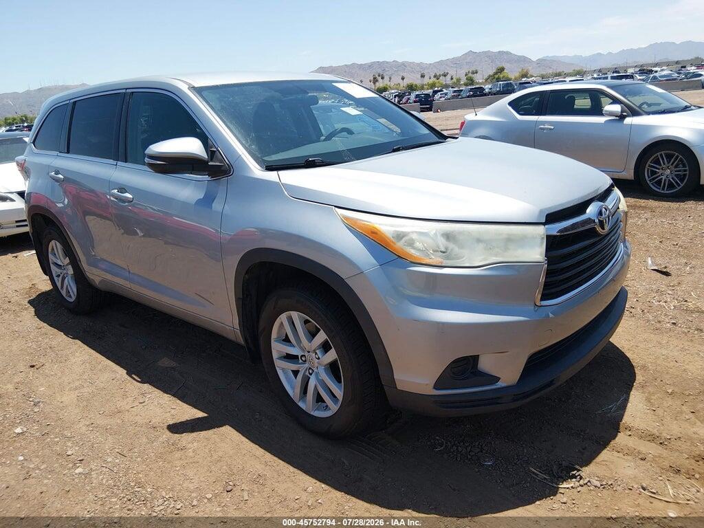 5TDBKRFH9ES045172 2014 TOYOTA HIGHLANDER photo no. 1