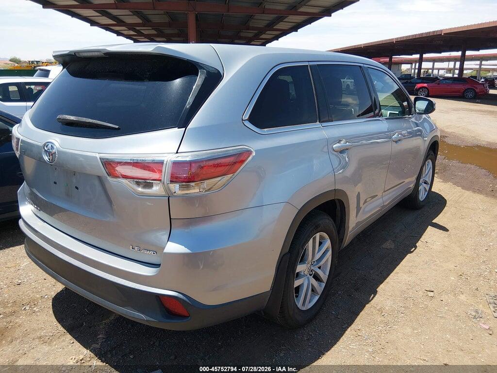 5TDBKRFH9ES045172 2014 TOYOTA HIGHLANDER photo no. 4