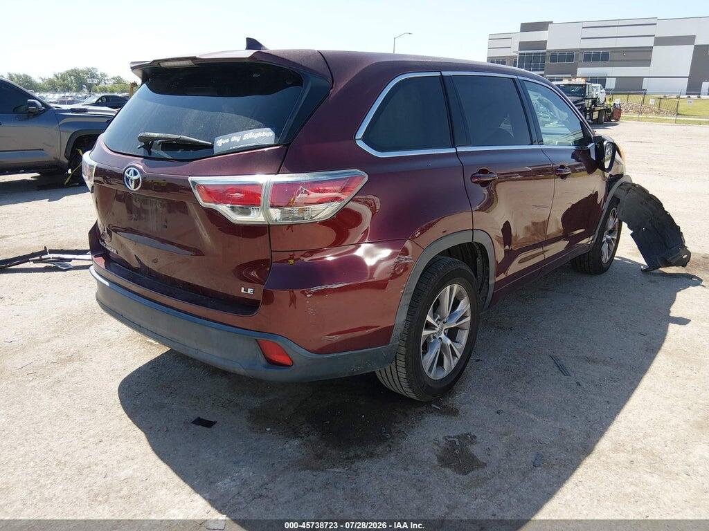 5TDZKRFH5ES032188 2014 TOYOTA HIGHLANDER photo no. 4