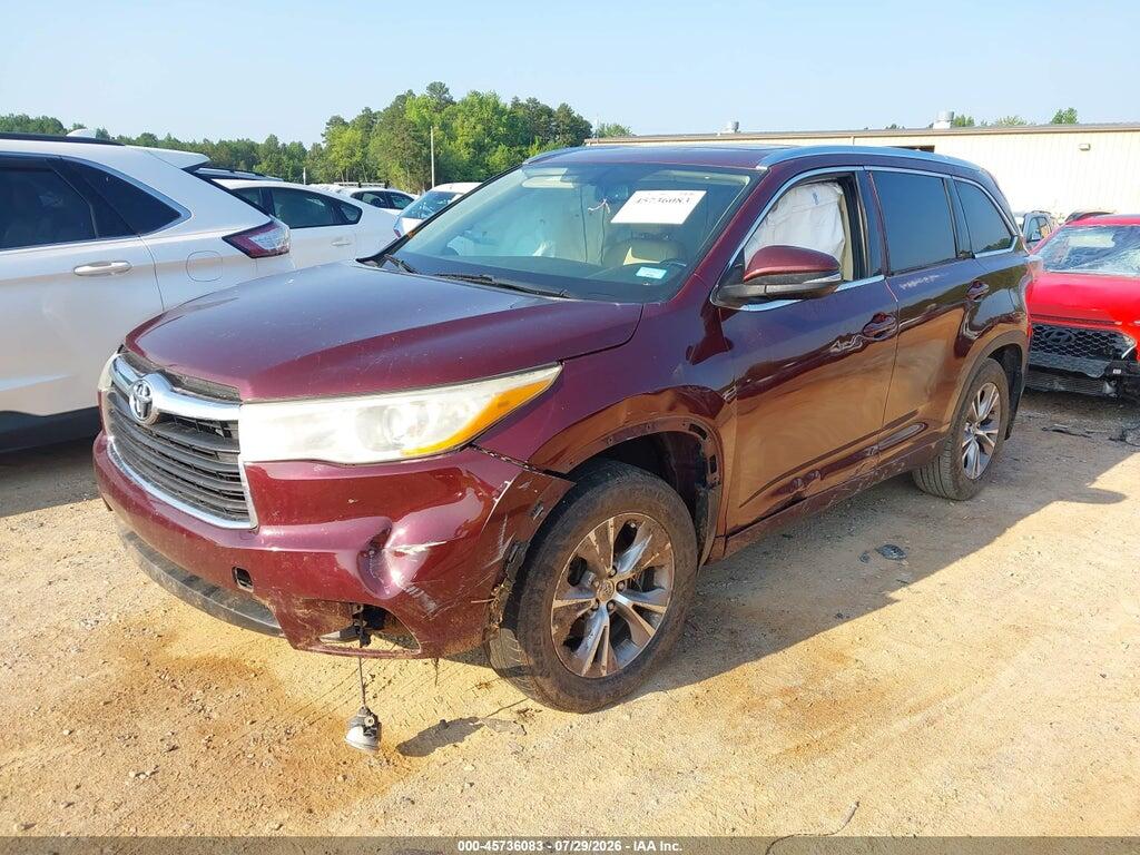 5TDJKRFH2ES014146 2014 TOYOTA HIGHLANDER photo no. 2