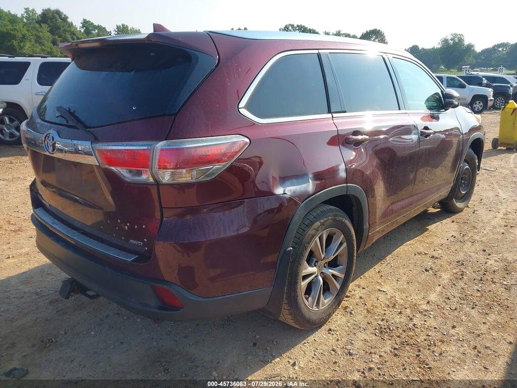 5TDJKRFH2ES014146 2014 TOYOTA HIGHLANDER photo no. 4